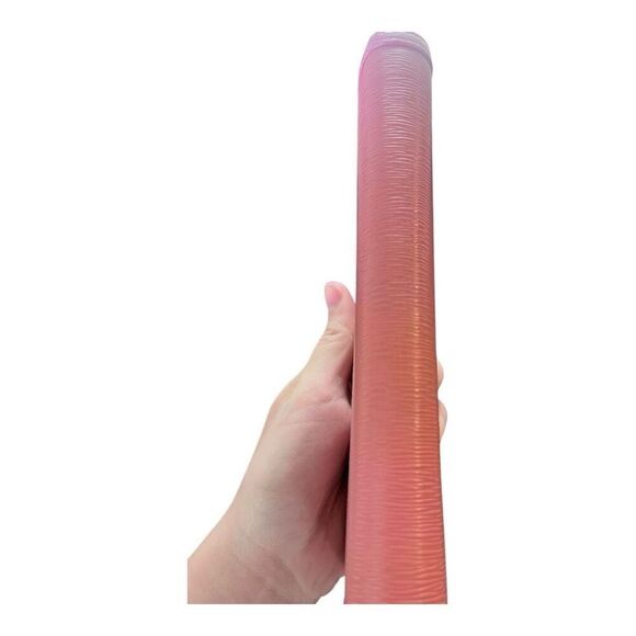 Prada Purse Zip Around Leather Ribbon Long Wallet Pink EUC - Picture 7 of 9